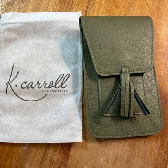 K.Carroll Handbags - K. Carroll Harper Crossbody Army Green NEW